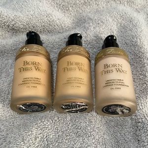 Too faced Born this Way foundation lot of 3 total